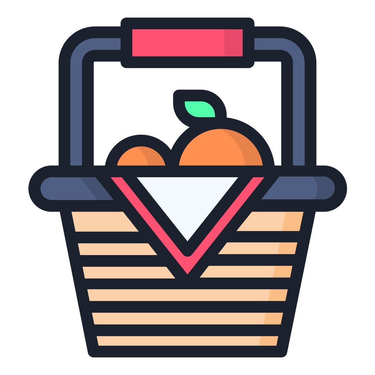 basket with food icon