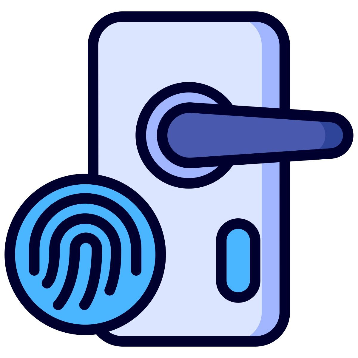 fingerprint lock icon