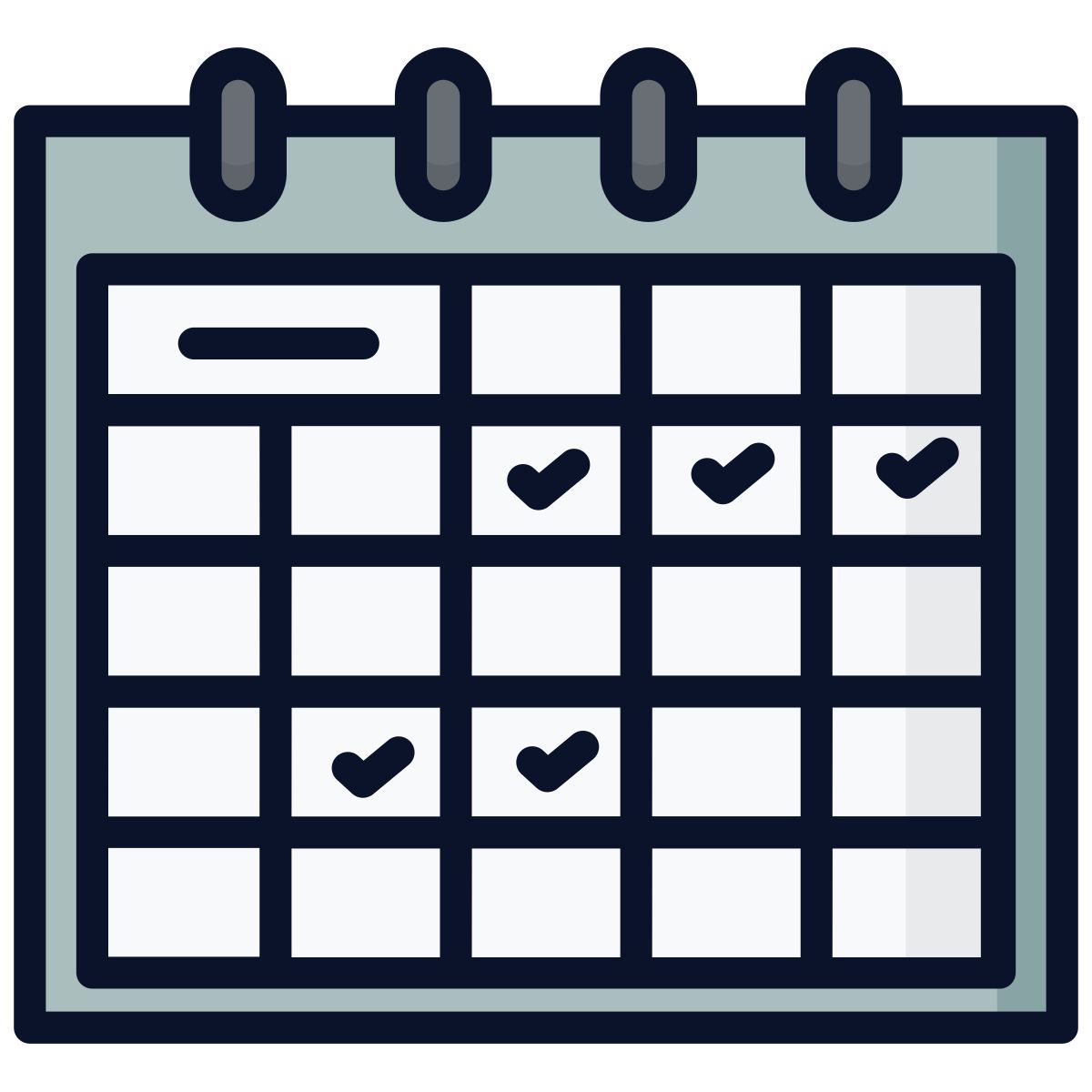 fitness schedule icon