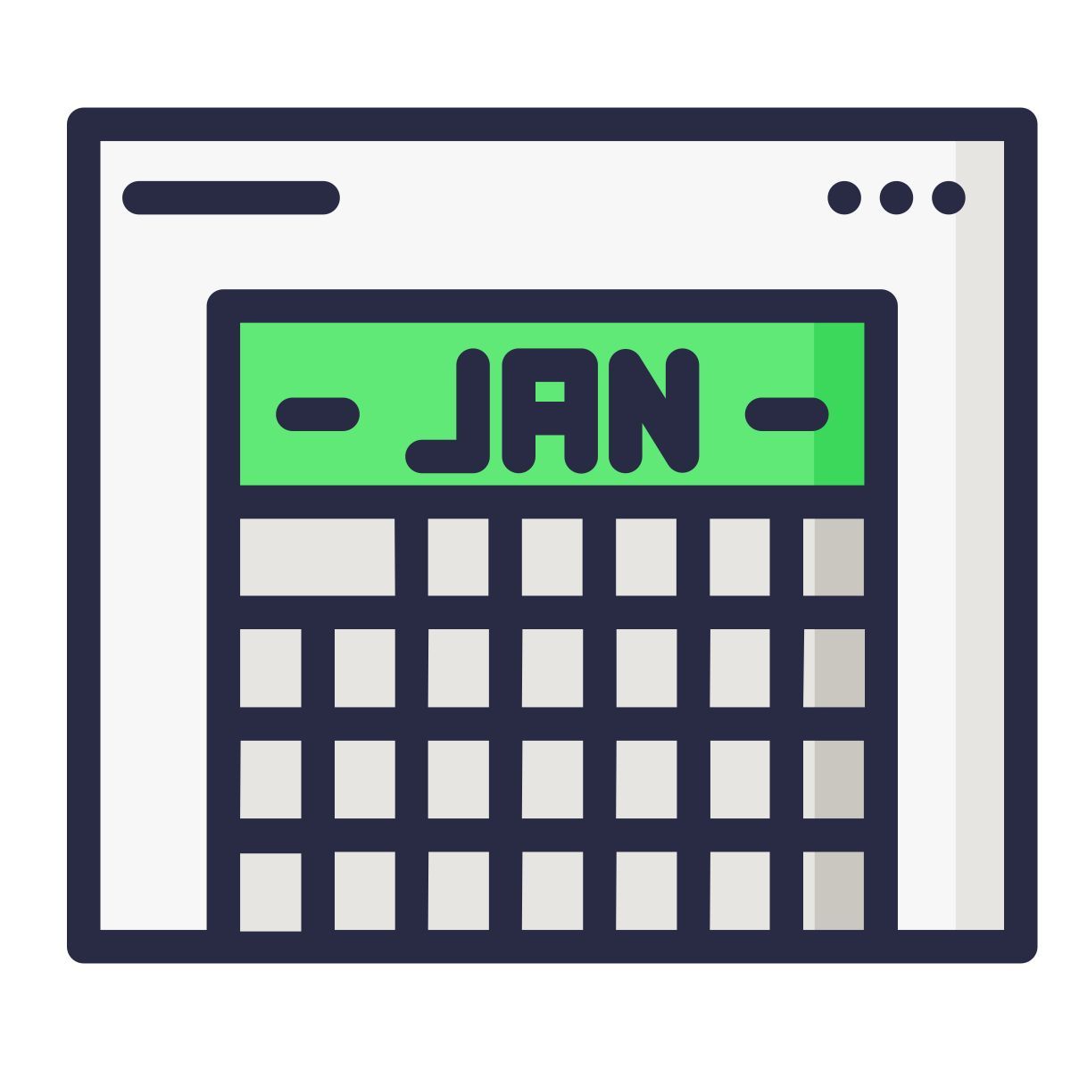 calendário icon