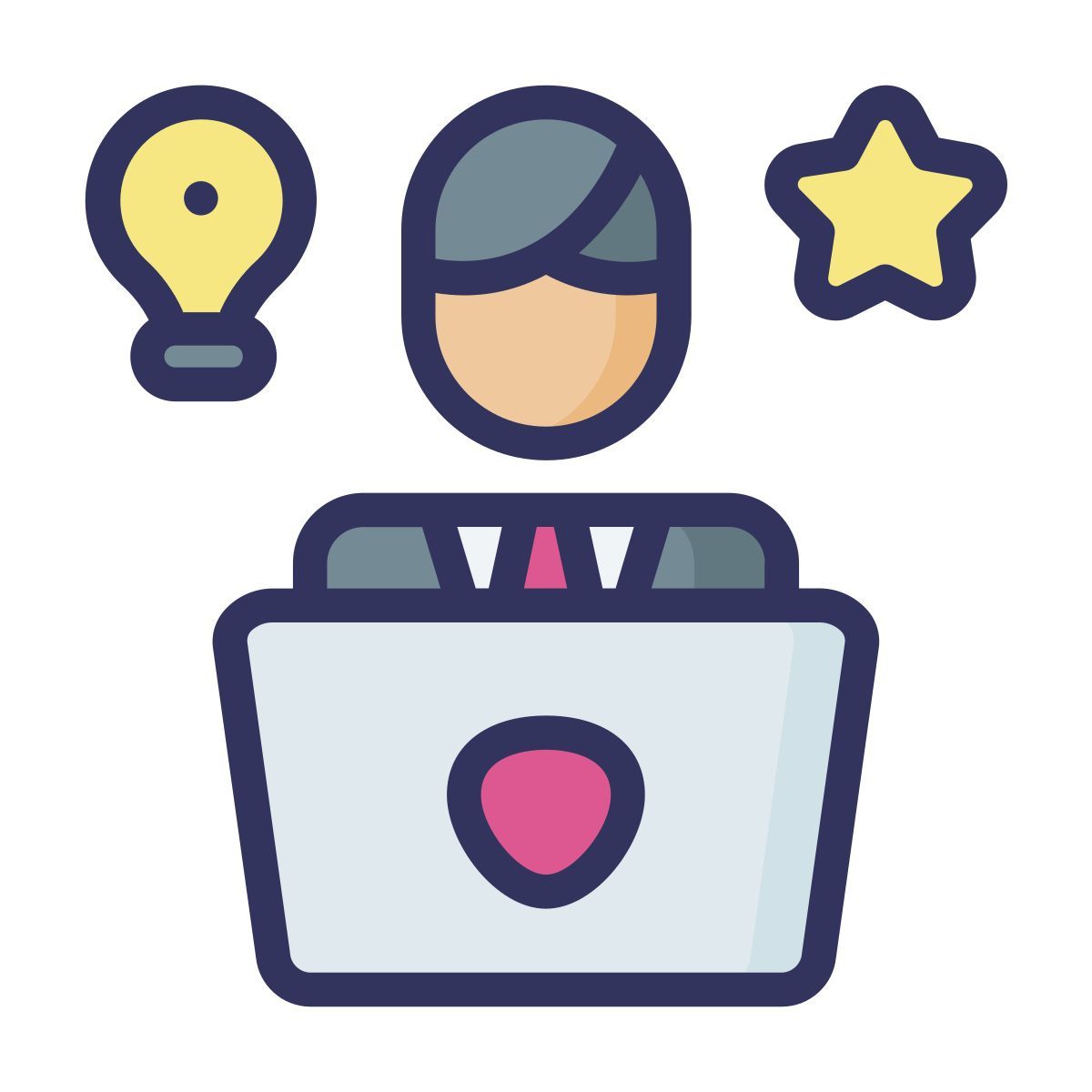 motivated employee icon