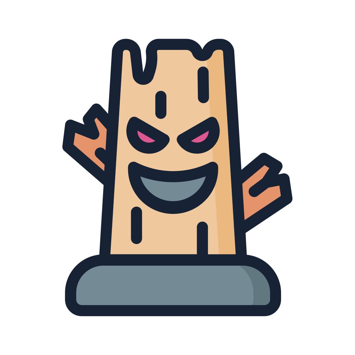 scary stump icon