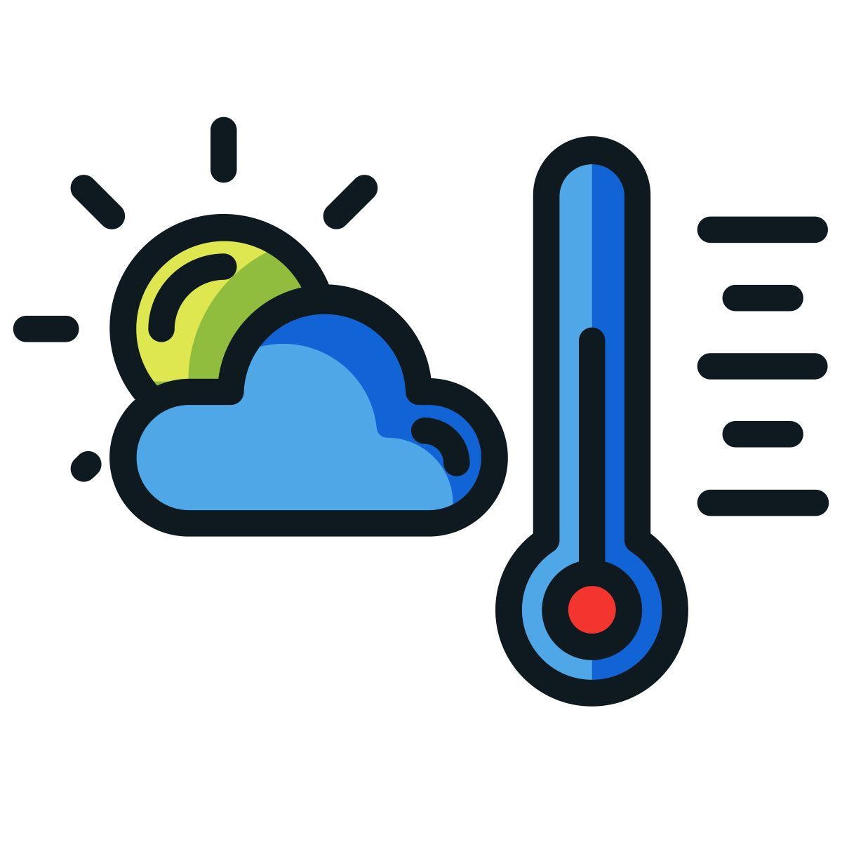 high temperature icon
