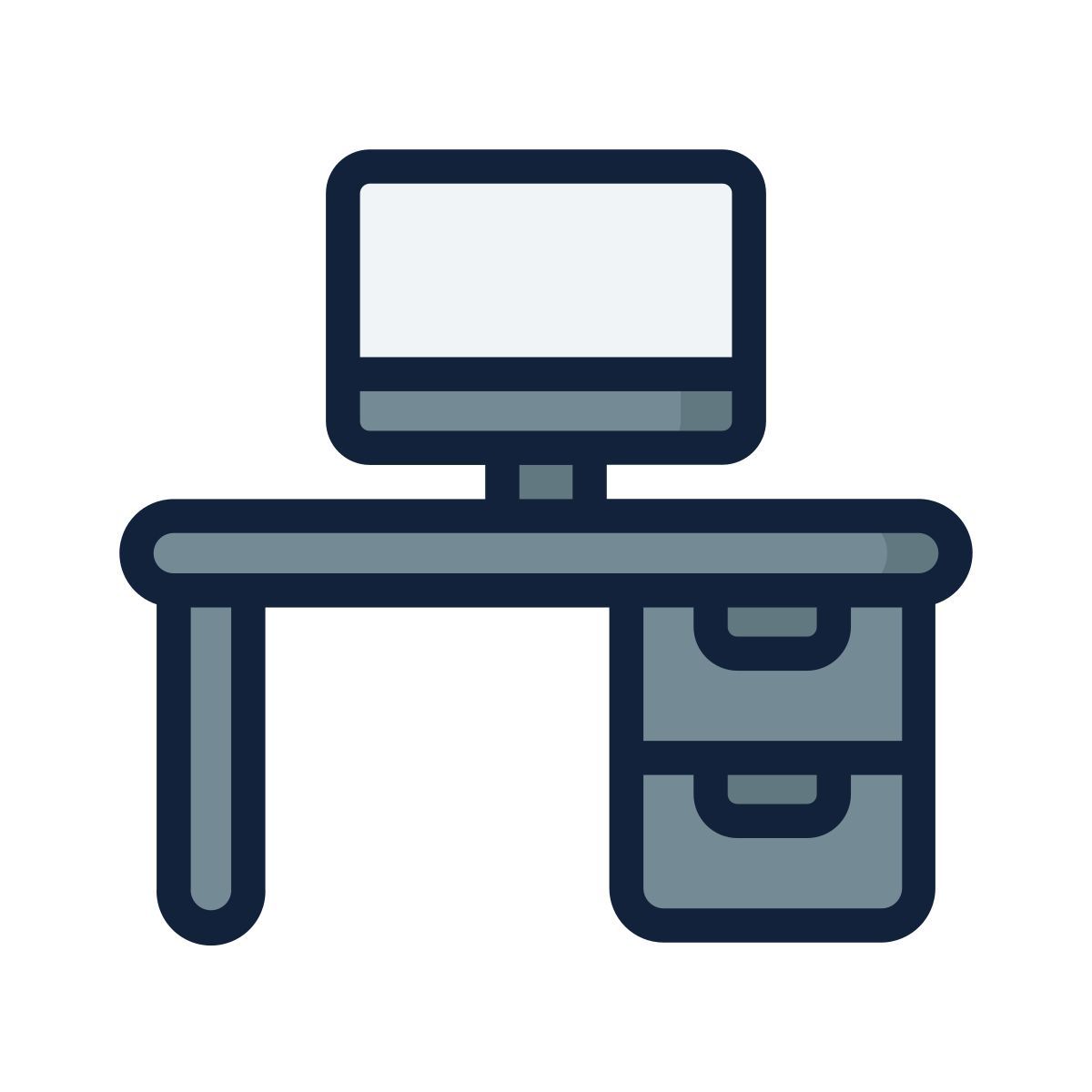 desk computer icon