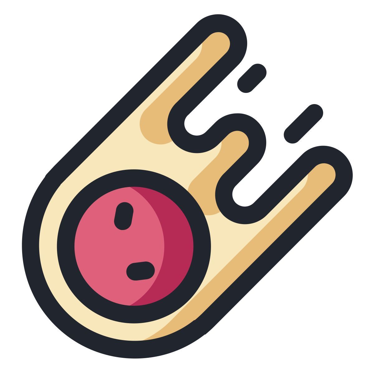 meteorito cayendo icon