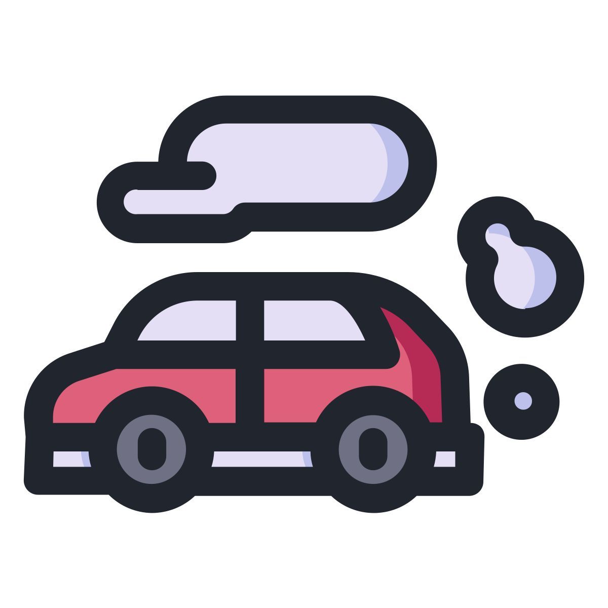 car fumes icon