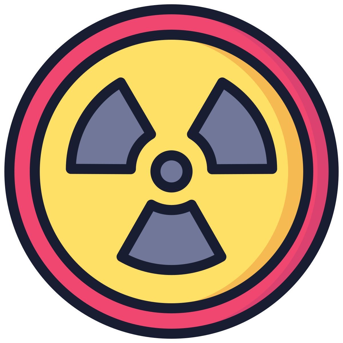 radioactive sign icon