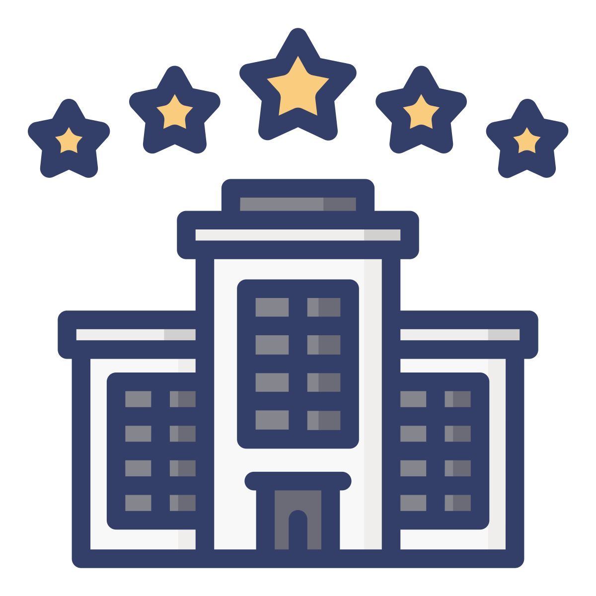five star hotel icon