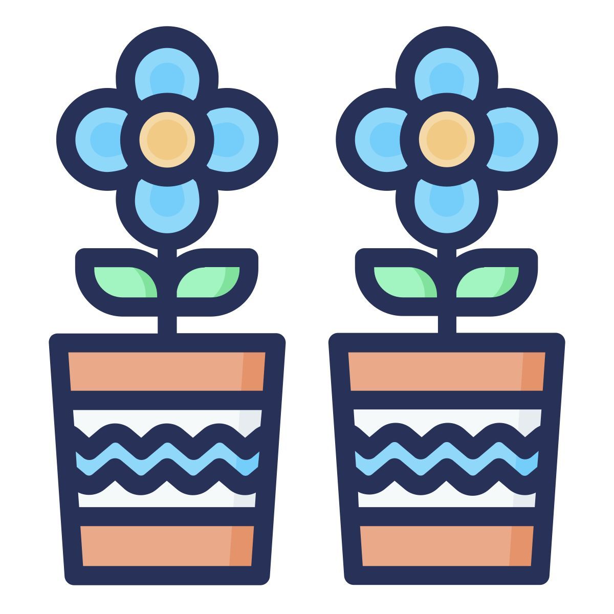 potted flowers icon