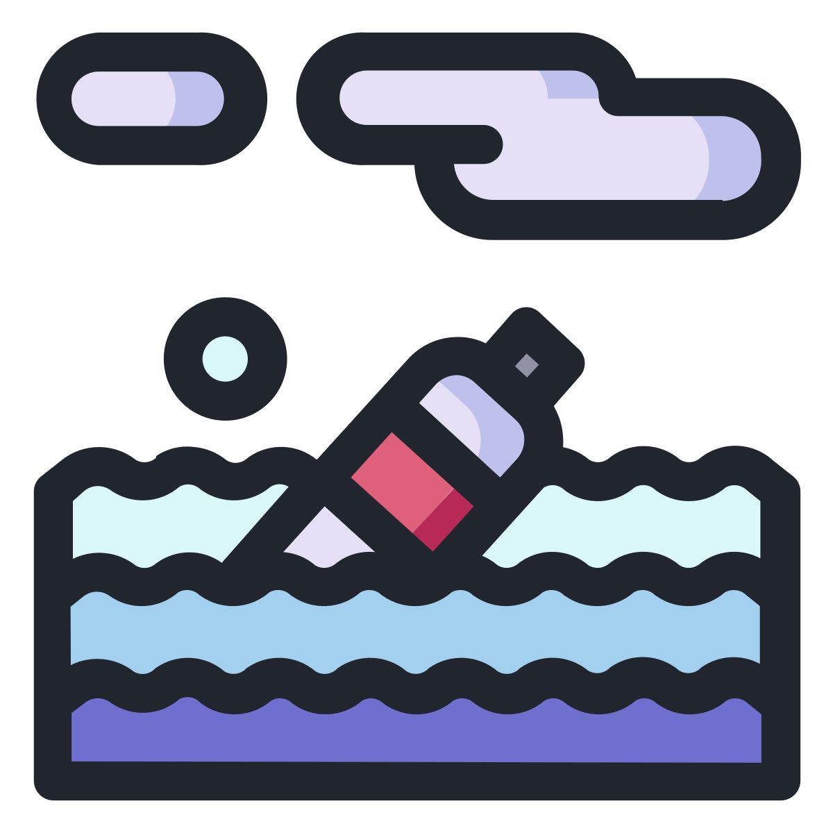water pollution icon
