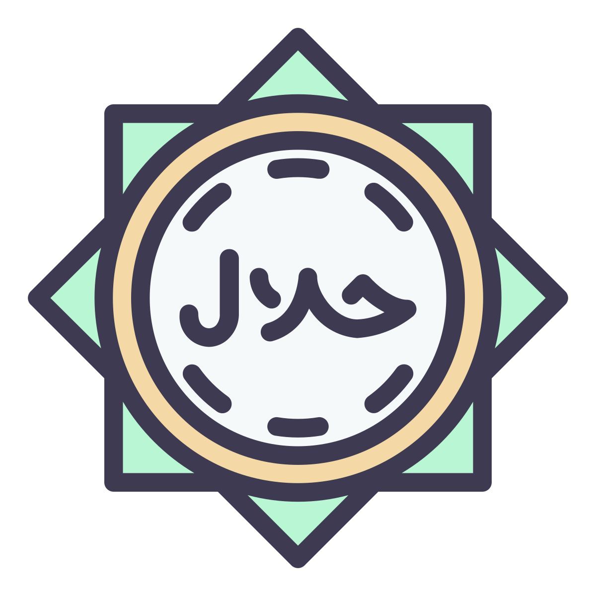 halal sign icon