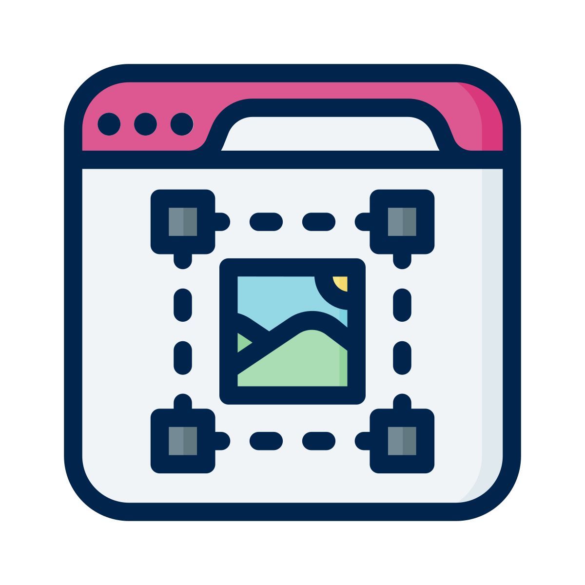 mosaique de chaines icon