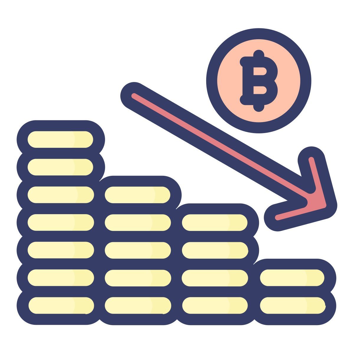 financial loss icon