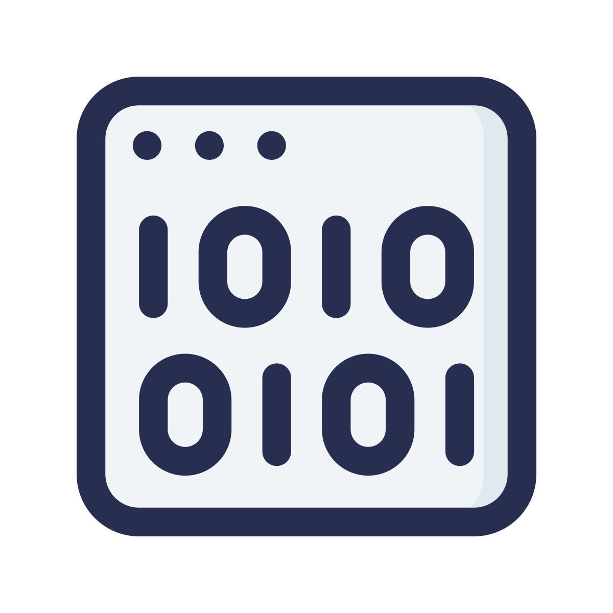 binary code icon
