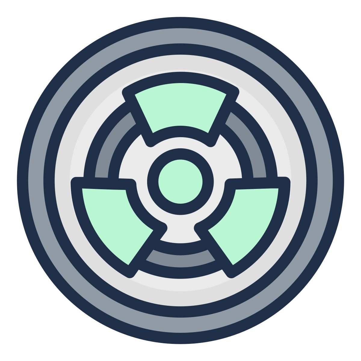 radioactive sign icon