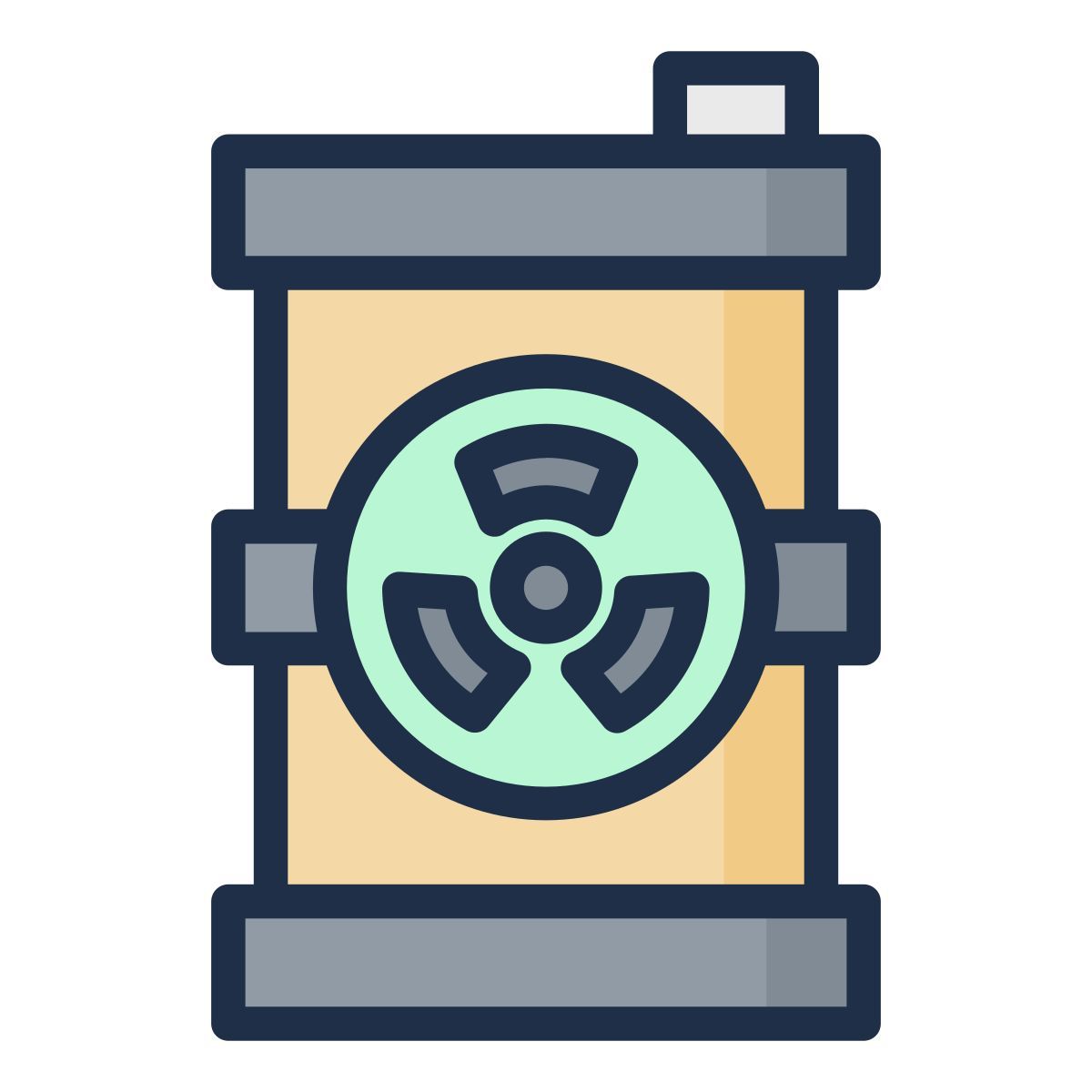radioactive waste icon