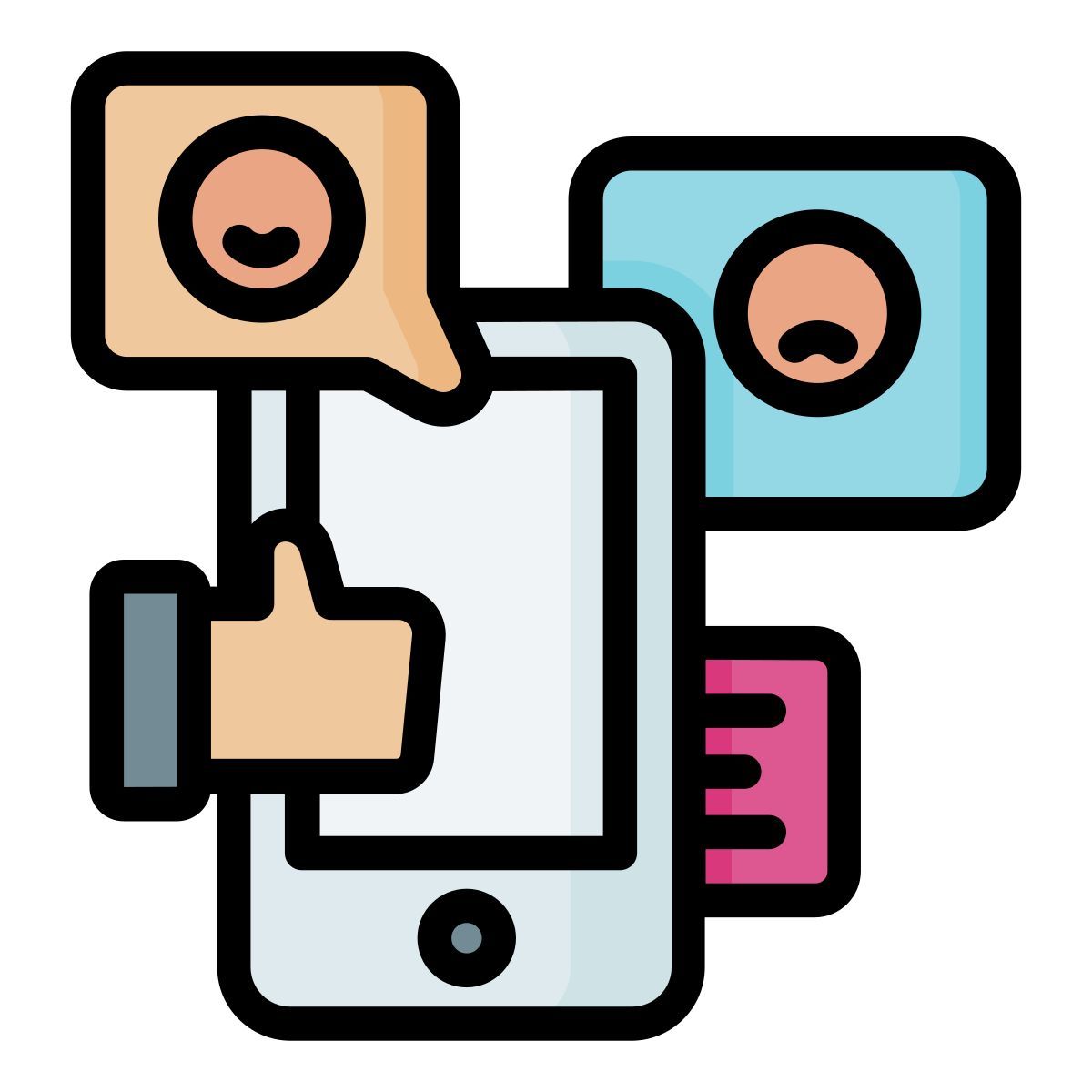 social media reaction icon