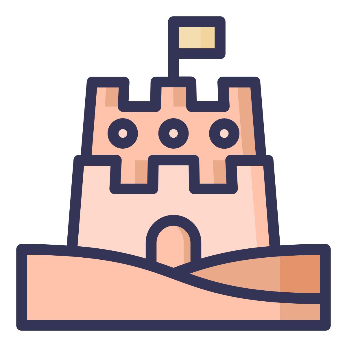 sand castle icon