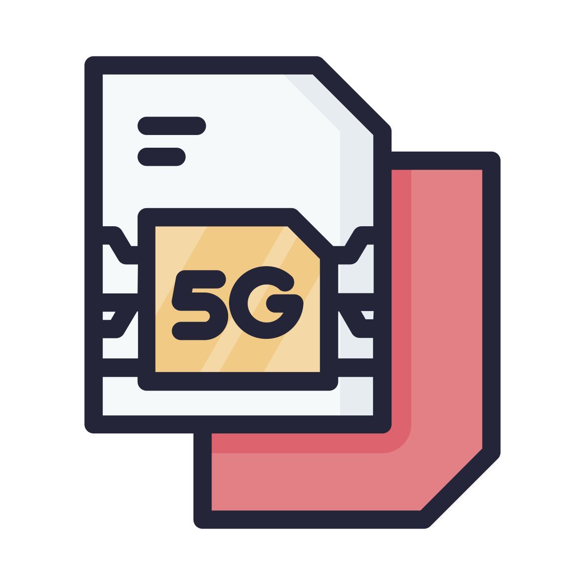 5g sim card icon