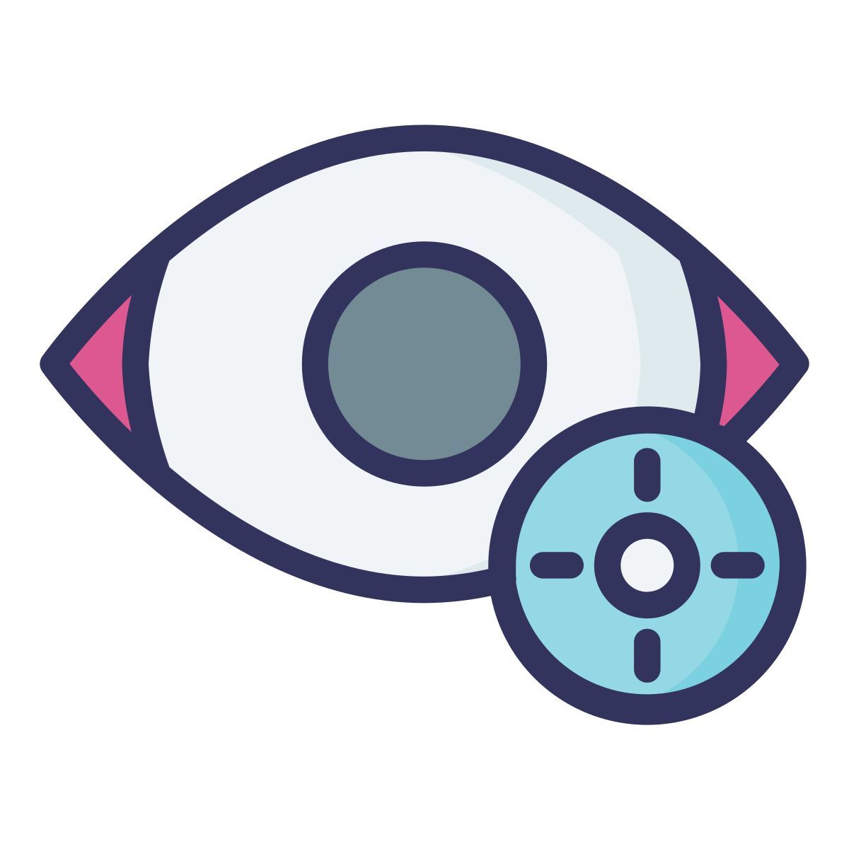 soft lens icon
