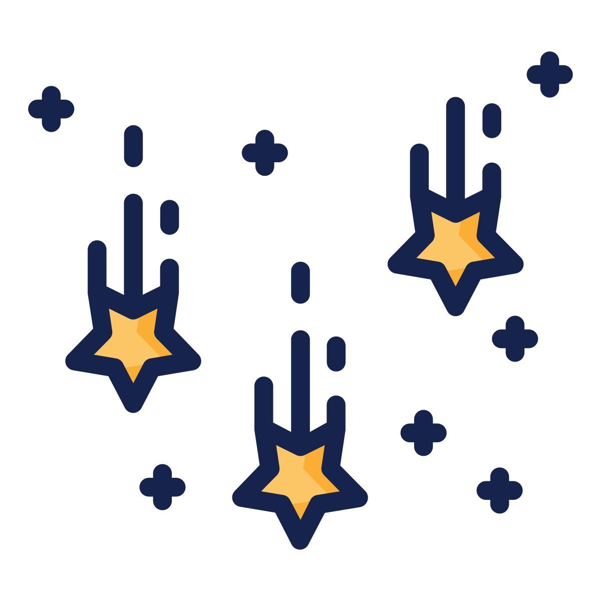 falling stars icon