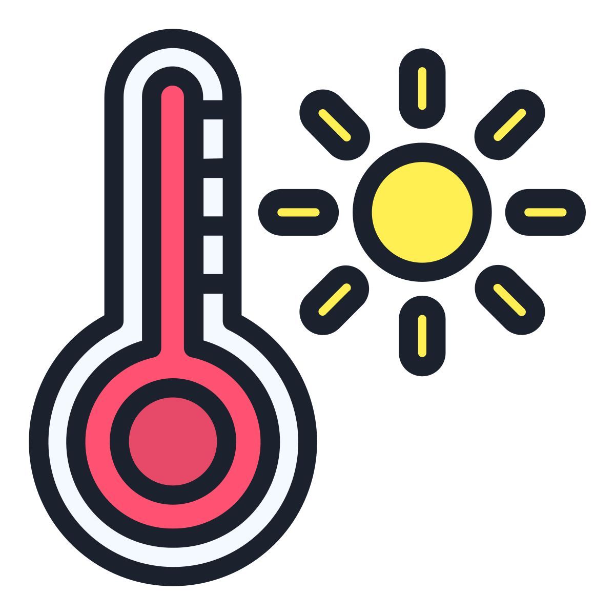 hot temperature icon