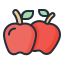 external apples-fruit-filled-outline-lima-studio icon