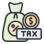 external bag-taxes-filled-outline-lima-studio icon