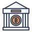 external bank-cryptocurrency-filled-outline-lima-studio icon