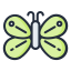 external butterfly-insect-filled-outline-lima-studio icon