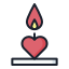 external candle-love-filled-outline-lima-studio icon
