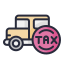 external car-taxes-filled-outline-lima-studio icon