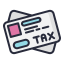 external card-taxes-filled-outline-lima-studio icon