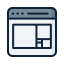 external laptop-design-thinking-filled-outline-lima-studio icon