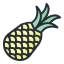external pineapple-fruit-filled-outline-lima-studio icon