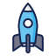 external rocket-space-filled-outline-lima-studio icon