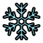 external season-snowflake-filled-outline-lima-studio-7 icon