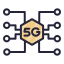 external technology-5g-signal-filled-outline-lima-studio icon