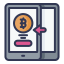 external transaction-cryptocurrency-filled-outline-lima-studio icon