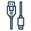 external usb-connectors-filled-outline-lima-studio icon