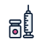 external vaccine-medicine-filled-outline-lima-studio icon