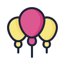 external balloon-international-children-day-filled-outline-lima-studio icon