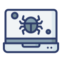external bug-laptop-filled-outline-lima-studio icon