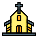 external church-wedding-filled-outline-lima-studio-2 icon