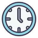 external clock-ramadan-filled-outline-lima-studio icon