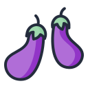 external eggplant-vegetable-filled-outline-lima-studio icon