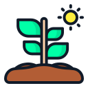 external plant-spring-2-filled-outline-lima-studio icon