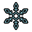 external season-snowflake-filled-outline-lima-studio-45 icon