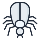 external tick-insect-filled-outline-lima-studio icon