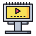 external video-marketing-filled-outline-lima-studio-2 icon